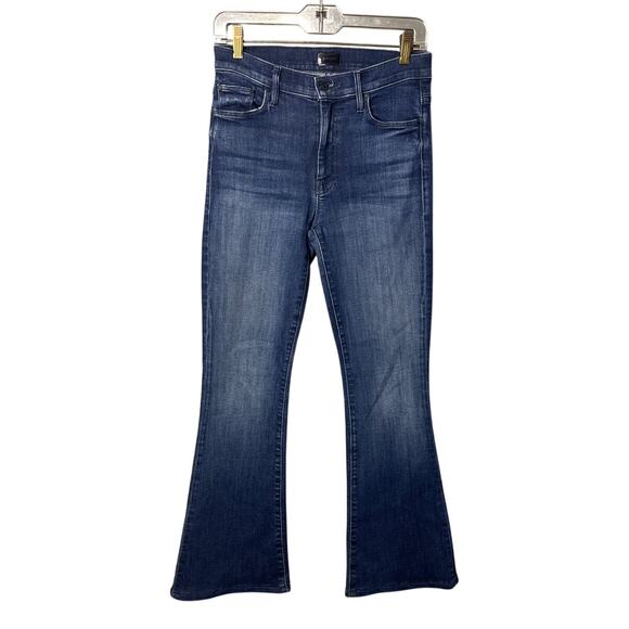 Mother The Weekender Fray Mint Condition Size 26 Designer Denim Dark Wash - Picture 2 of 11